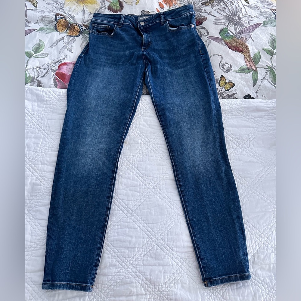 DL1961 Margaux midrise instasculpt ankle skinny jean in Sabine